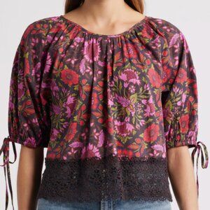 LOVE THE LABEL Veda Floral Cotton Top